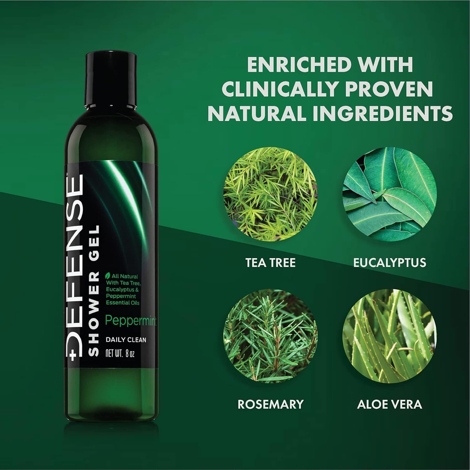 Defense Peppermint Shower Gel